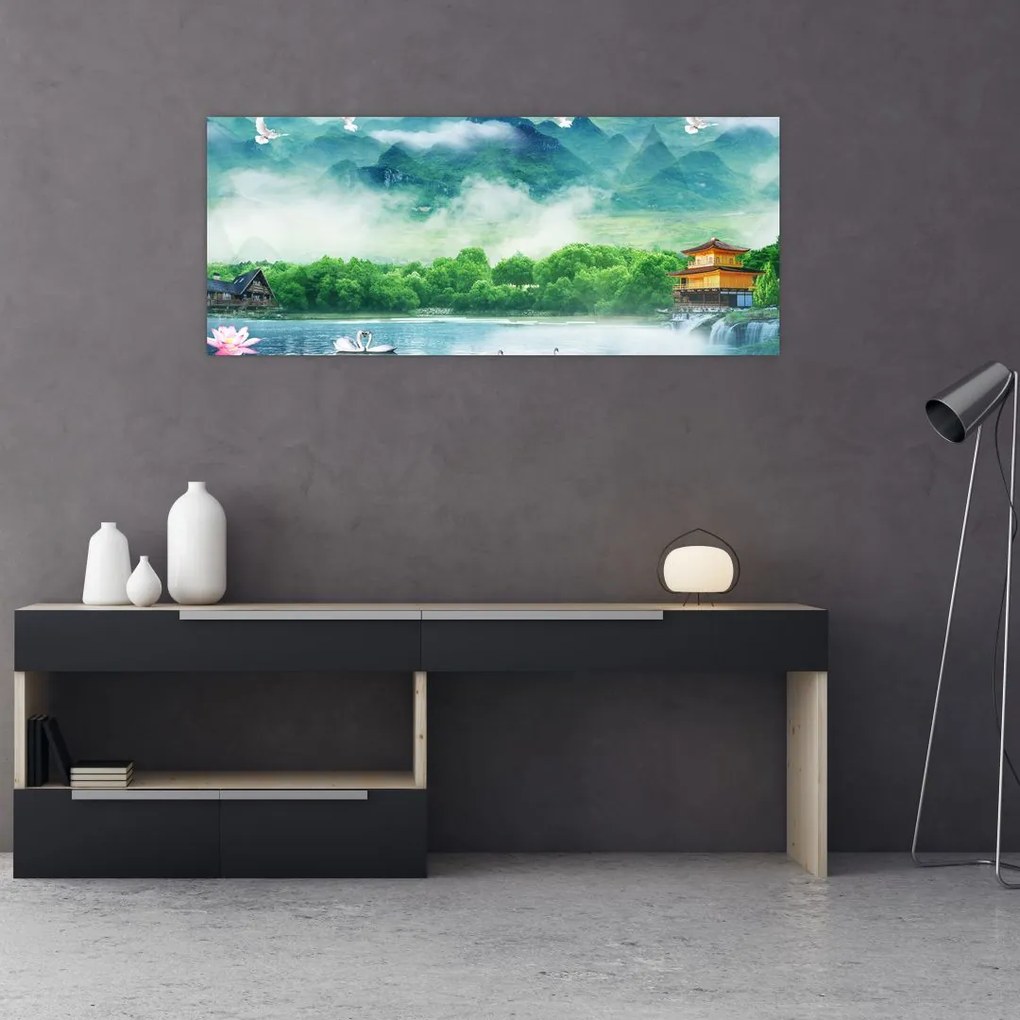 Tablou - Peisaj de vis (120x50 cm)