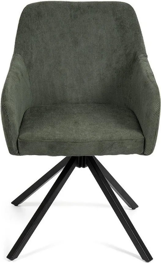 Scaun de sufragerie verde tapițat Lunio – Bonami Essentials