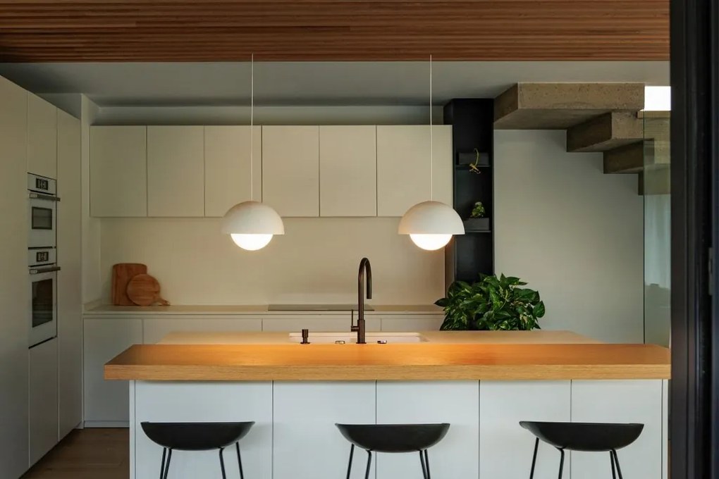 Lustra suspendata LED design modern MARISOL alb