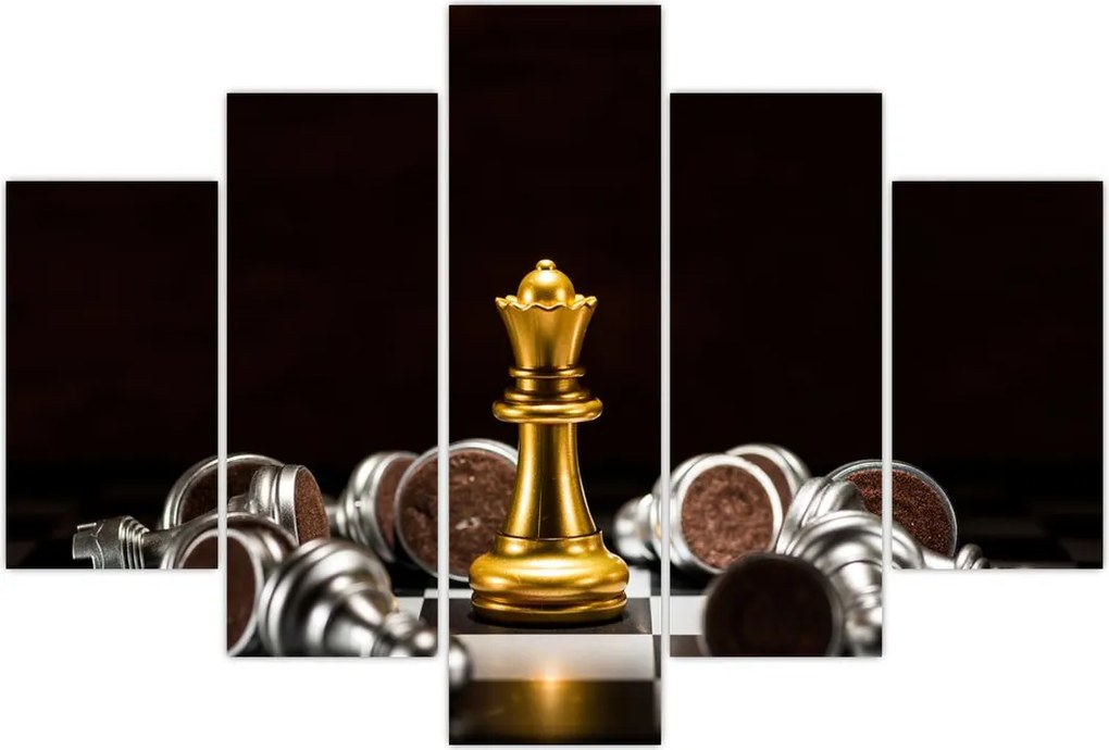Tablou - Figurine de șah (150x105 cm)