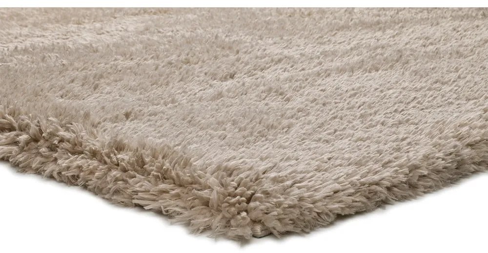 Covor bej 150x80 cm Shaggy Reciclada - Universal