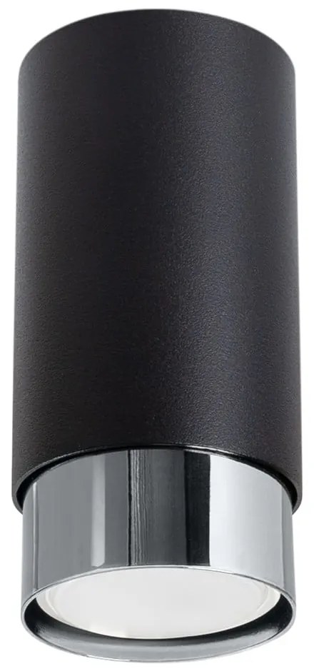 Plafonieră neagră/argintie Crown – Sollux