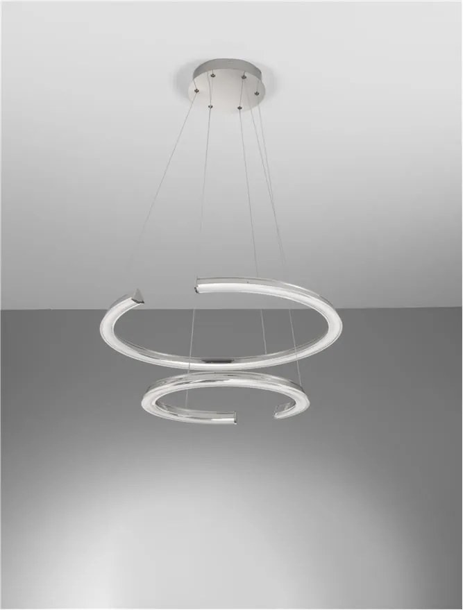Lustra LED suspendata design circular ELMO