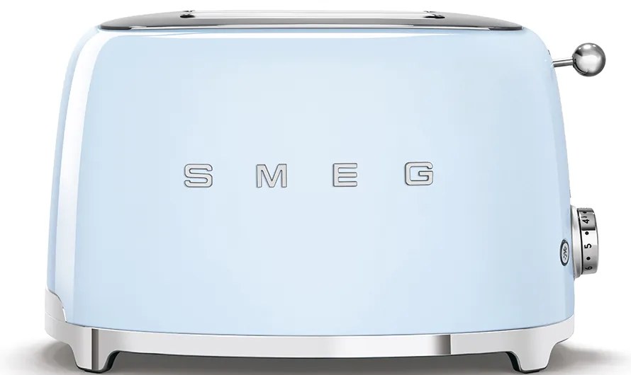 Toaster albastru pastel, 50's Retro Style P2, 950W - SMEG
