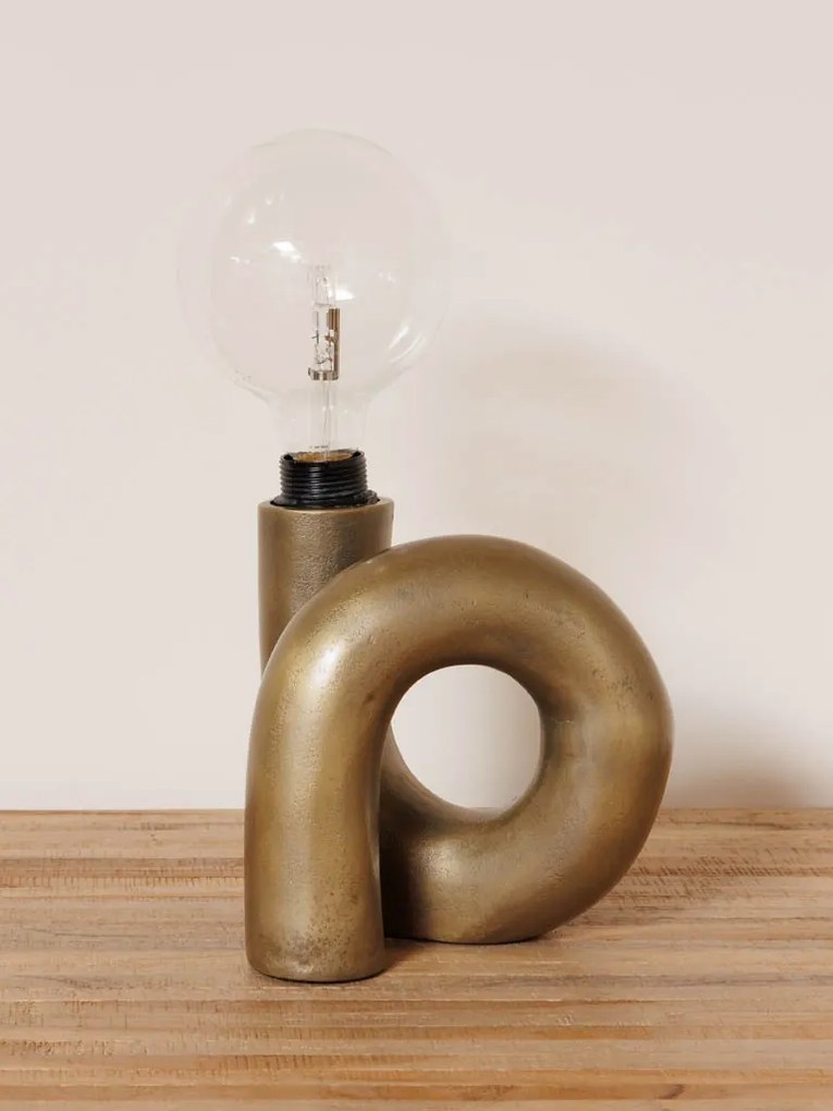 Lampa de masa, din aluminiu, U-turn
