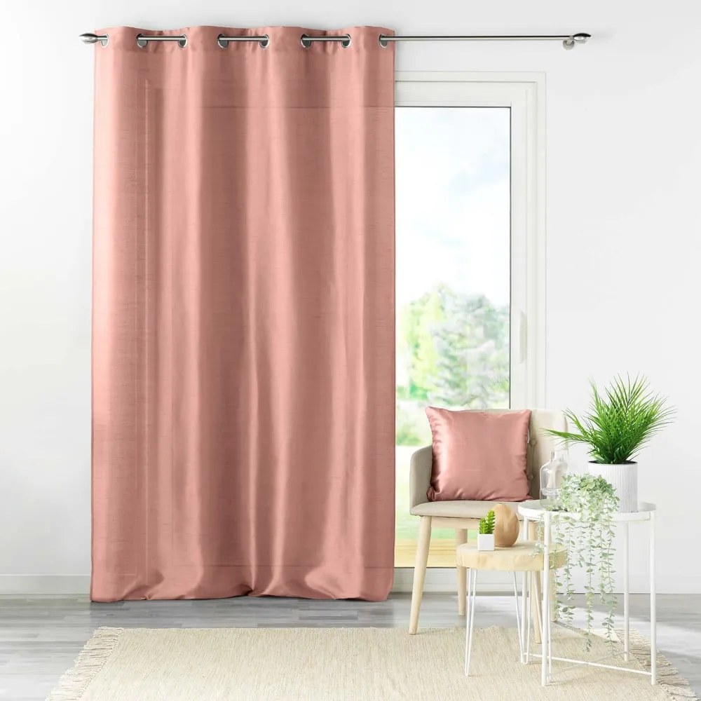 Draperie roz din microsatin 140x240 cm Shana – douceur d'intérieur