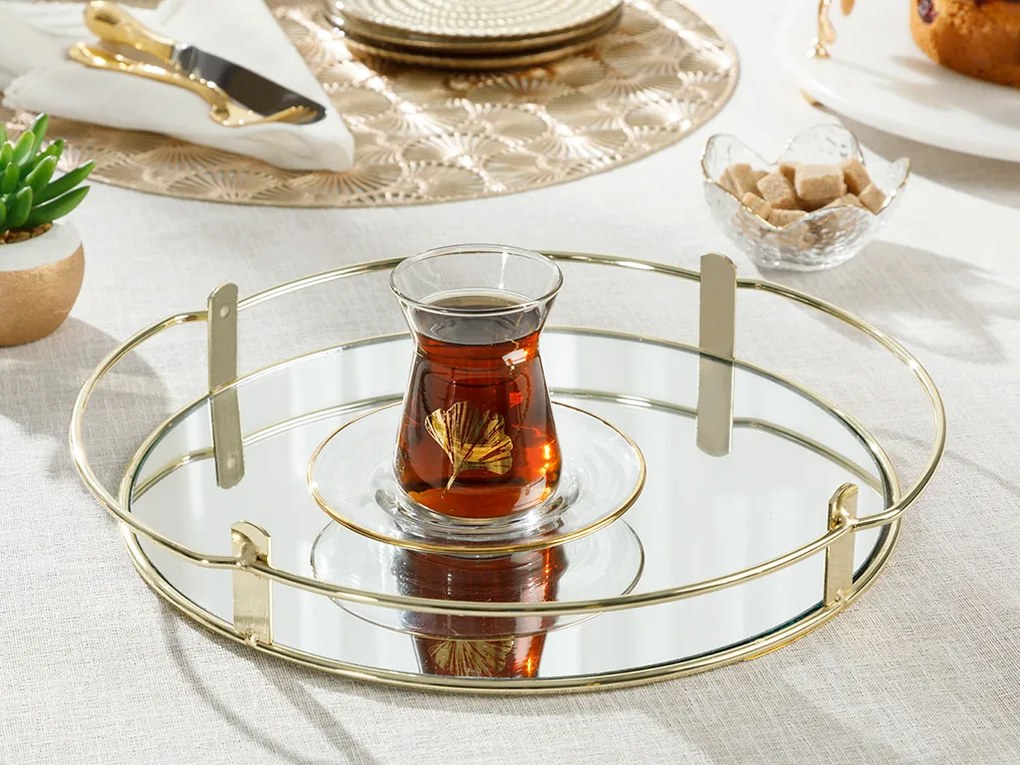 Strălucire  metal  tavă 31 Cm Transparent