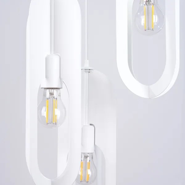 Lustră pe cablu Sollux SL.1361 NICUS 3xE27/15W/230V alb