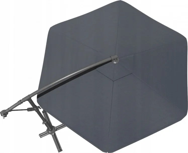 Umbrela de soare pliabila pentru gradina ARCADIA 300 cm, gri