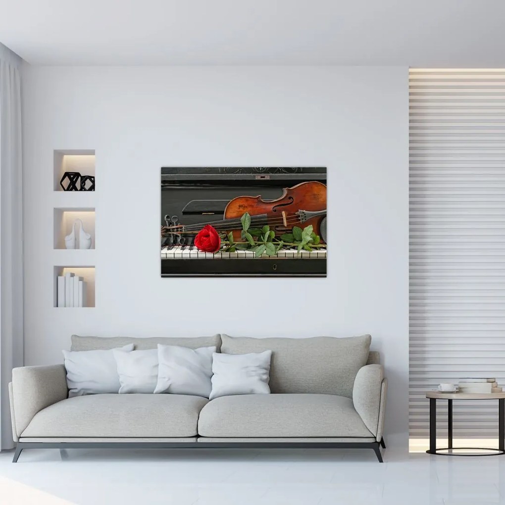 Tablou- Amintire de muzicean (90x60 cm)