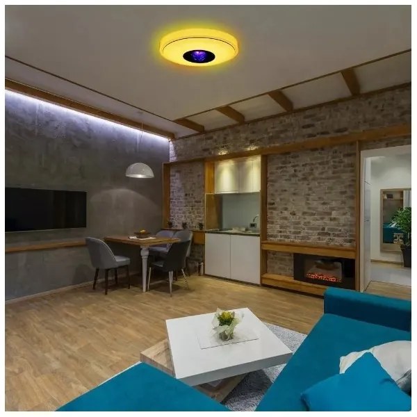 Plafonieră LED RGB dimabilă MAGIC DISCO LED/18W/230V + telecomandă