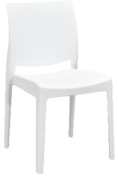 SCAUN PASTELLO - POLIPROPILENA - HORECA - ALB