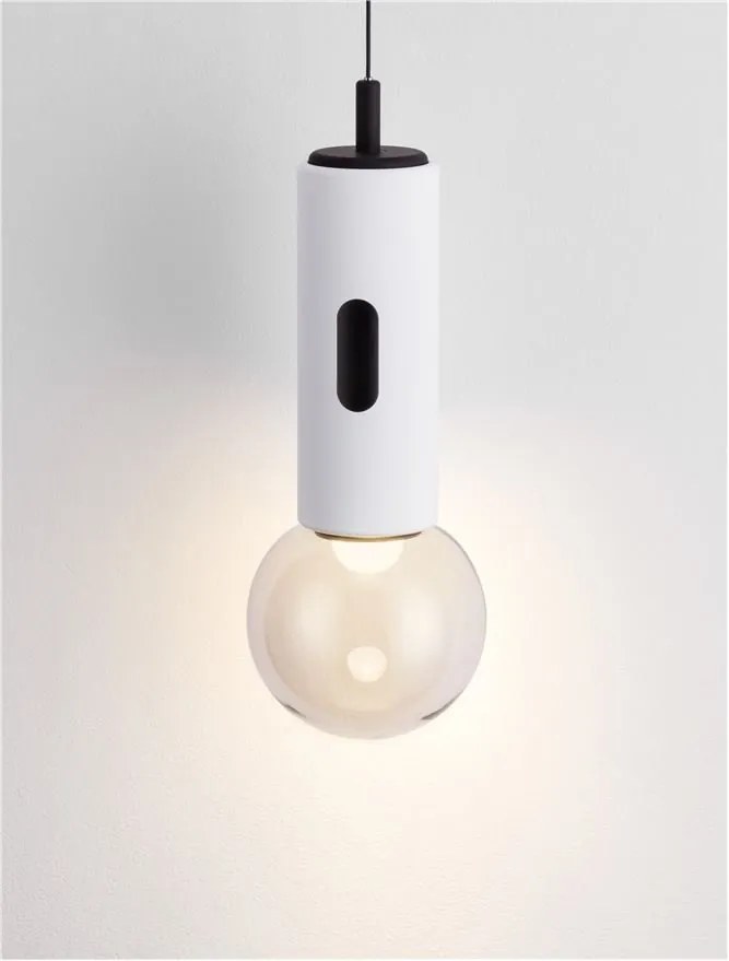 Pendul LED design minimalist CHRONOS alb