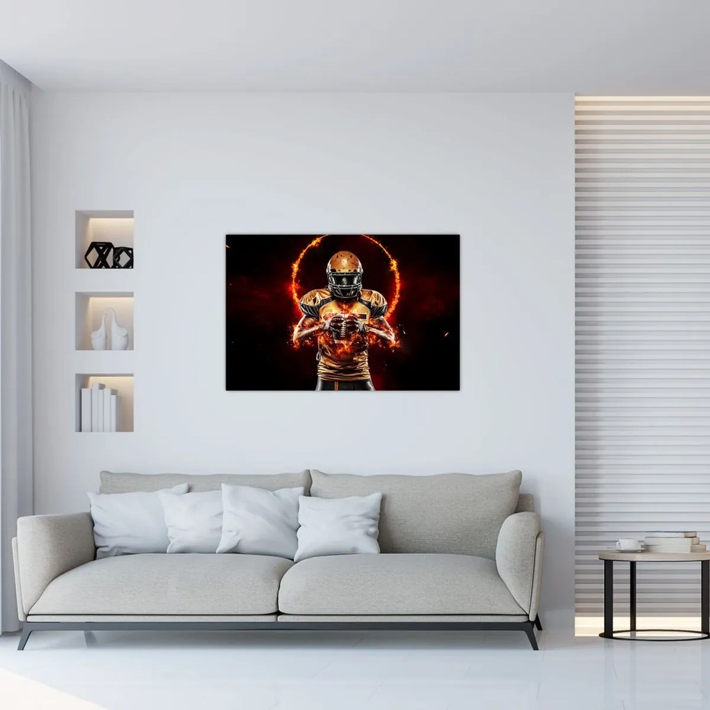 Tablou - Jucător de fotbal american (90x60 cm)