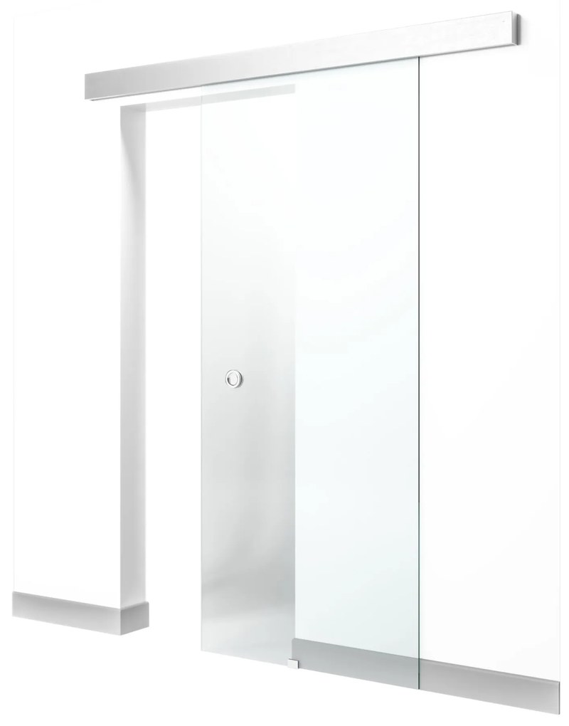 Set usa glisanta sticla RS120, sablat, 85x205x0.8 cm