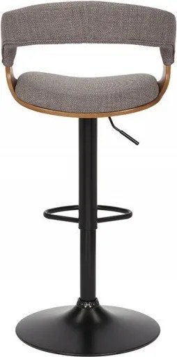 Scaun de bar pivotant Manhattan frasin/ gri