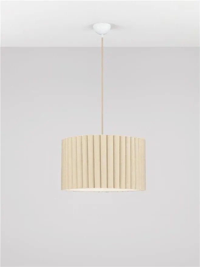 Lustra suspendata cu abajur din in galben Nos