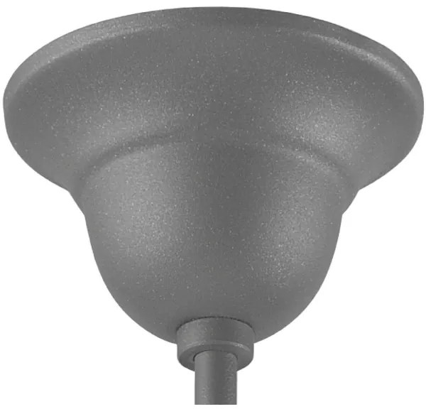 Lustră pe tijă RETRO 1xE27/60W/230V argintiu