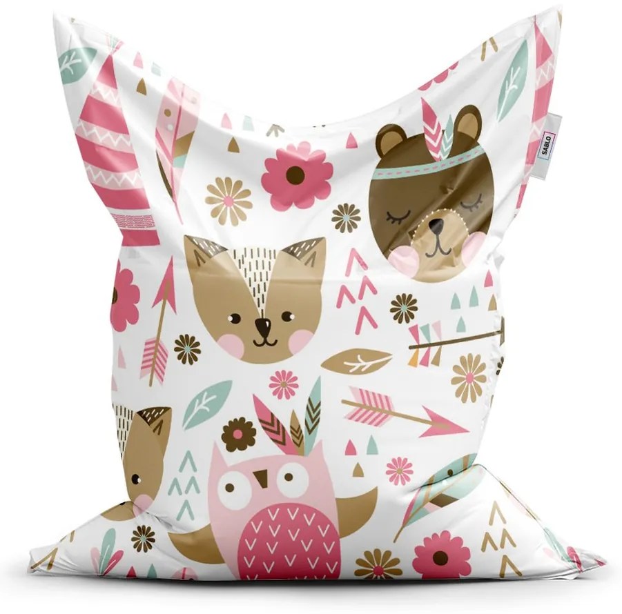 Sac de șezut Classic animăluțe de pădure, colorat