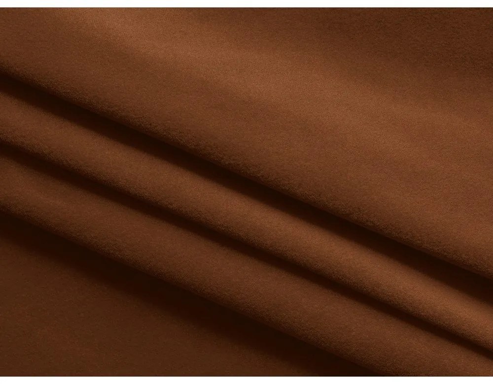 Șezlong portocaliu/maro cu tapițerie din catifea (cu colț pe partea stângă) Ekahi – Makamii