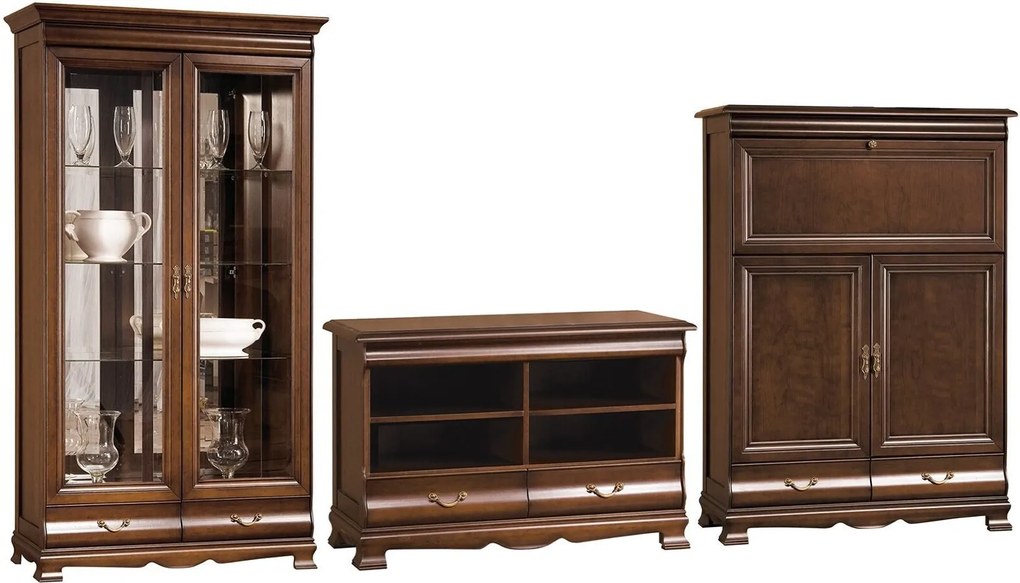 Set lemn masiv nuc Living Harper 3 Piese
