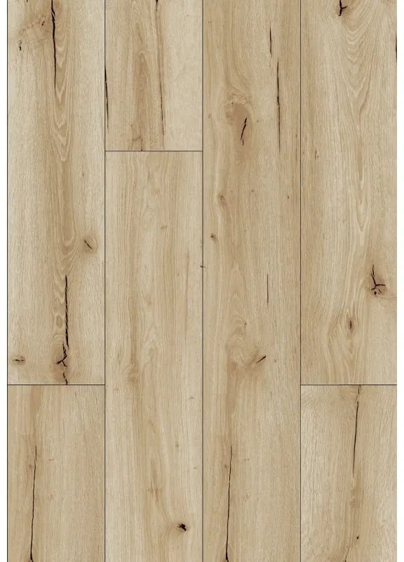 Mexen Sun Valley panouri vinil 1240 x 182 mm SPC 6,5 mm, substrat IXPE 1,5 mm, 4 V-Fuga, Stejar - F1006-1240-182-505-4V1-01