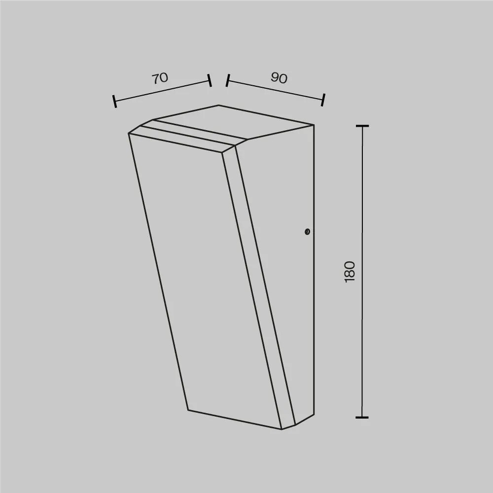 Aplica LED pentru exterior IP54 Brick