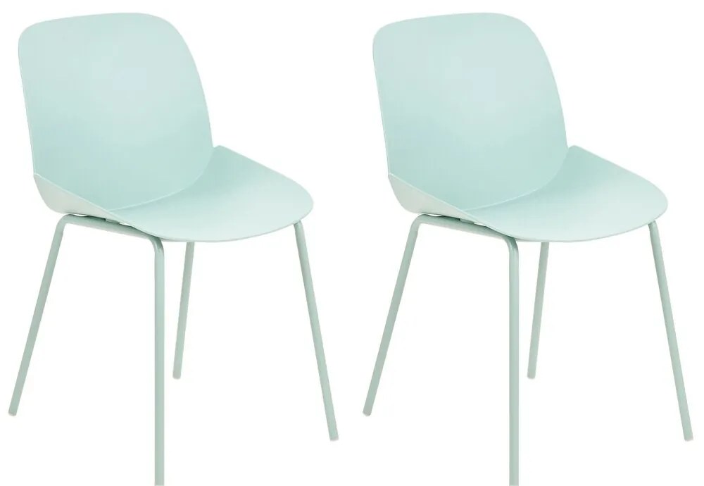 Set 2 buc scaune de sufragerie Milza (verde). 1081396