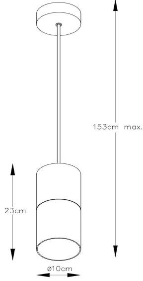 Lustră pe cablu ZINO 1xE27/60W/230V neagră Lucide 74410/01/65