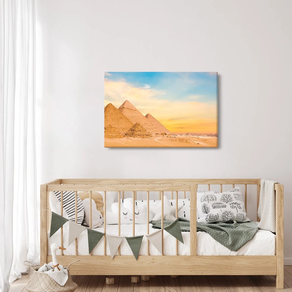 Tablou cu piramidele din Egipt (90x60 cm)