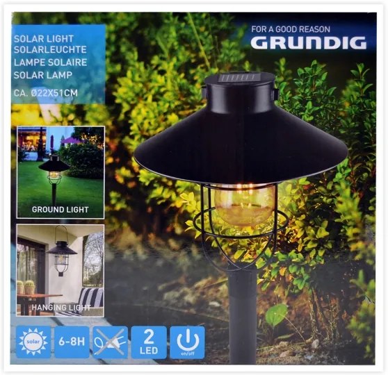 Grundig - Lampă solară LED 1,2V 600 mAh