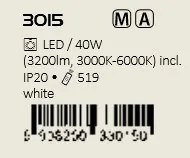 Plafoniera LED RGB cu telecomanda design modern Calvin 3015 RX