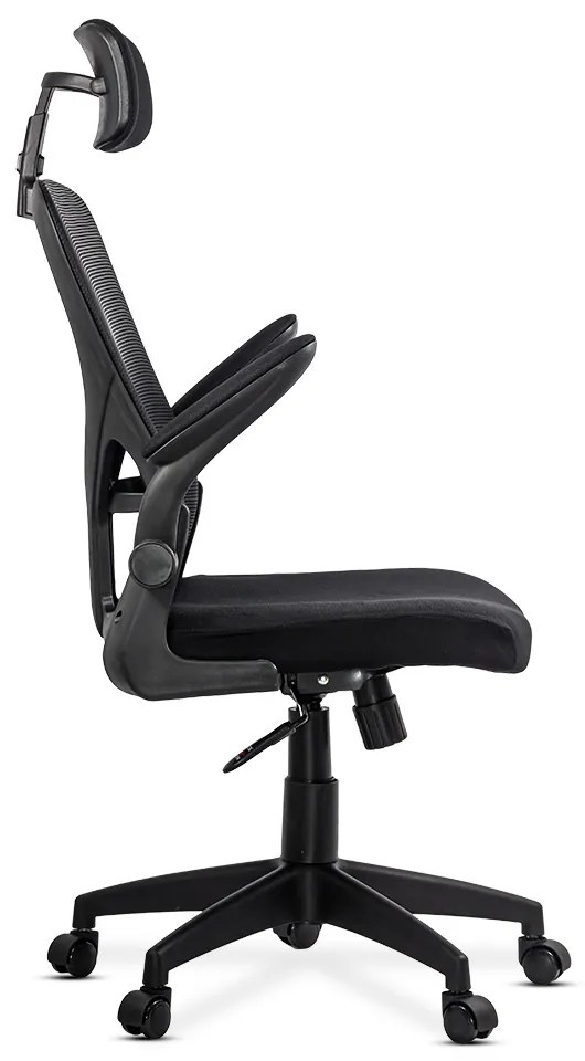 Scaun ergonomic din mesh cu brate rabatabile OFF 635 negru