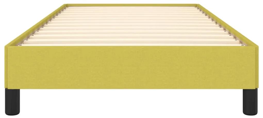 Cadru de pat, verde, 90x190 cm, material textil Verde, 25 cm, 90 x 190 cm