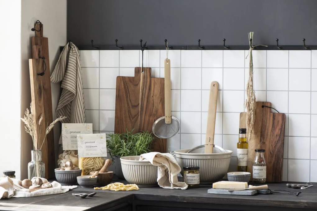 IB Laursen Set 3 boluri ceramice crem MYNTE BUTTER CREAM