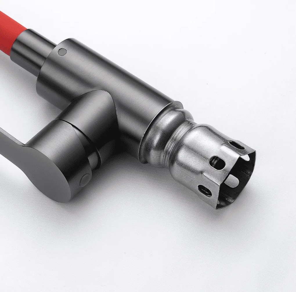 Baterie bucătărie cu pipă flexibilă - 262 oțel inoxidabil Grafit P14A