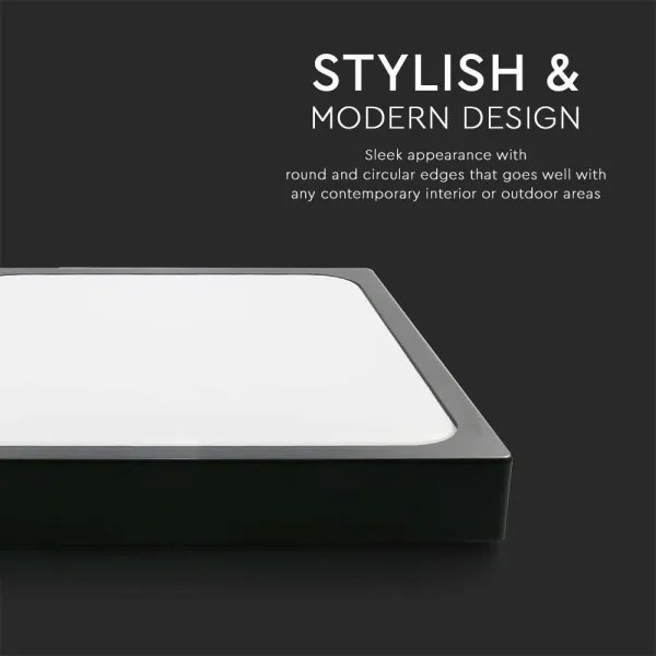 Plafonieră LED pentru baie LED/30W/230V 6500K IP44 neagră