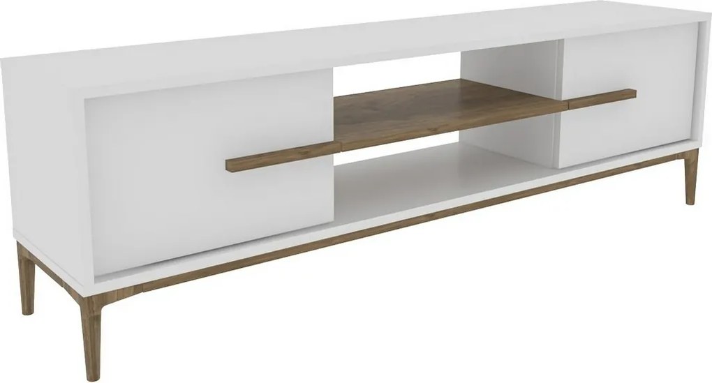 Măsuță TV Eslem White and Walnut