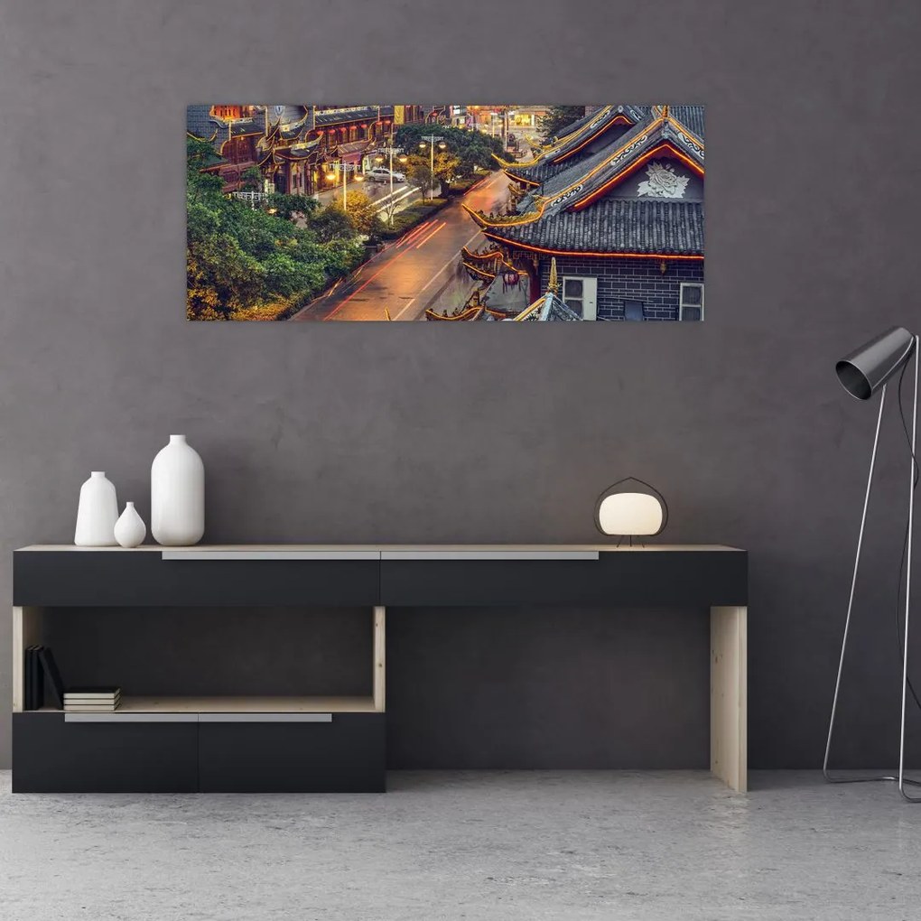 Tablou - Qintai Road, Chengdu, China (120x50 cm)