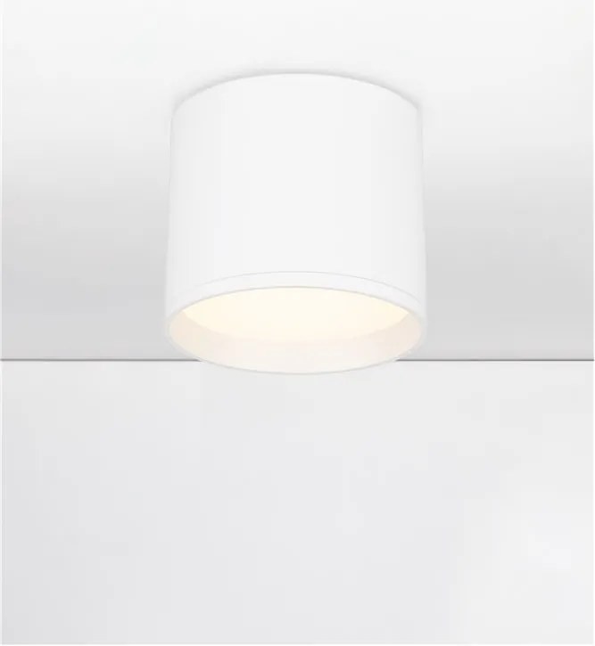 Spot aplicat, Plafoniera LED Ziaza alb, 10cm