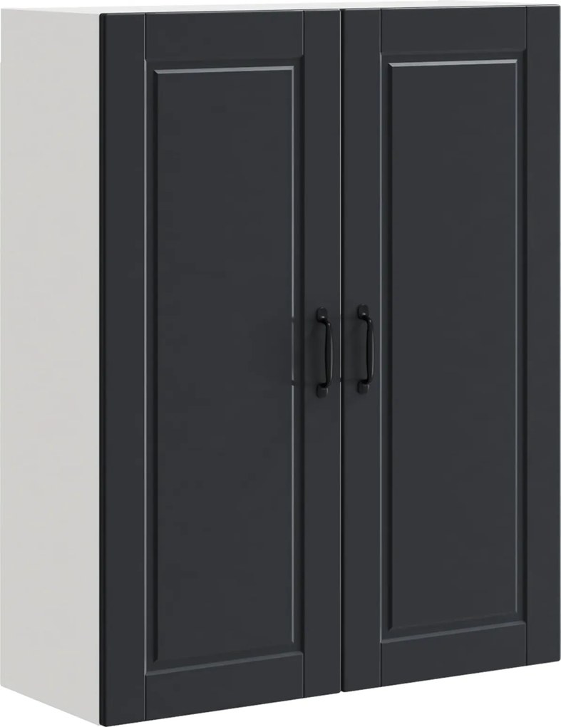 vidaXL Dulap de bucătărie cu raft Negru 80 x 31 x 100 cm Lemn compozit