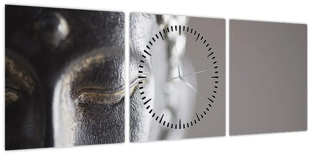Tablou - Statuia lui Buddha (cu ceas) (90x30 cm)