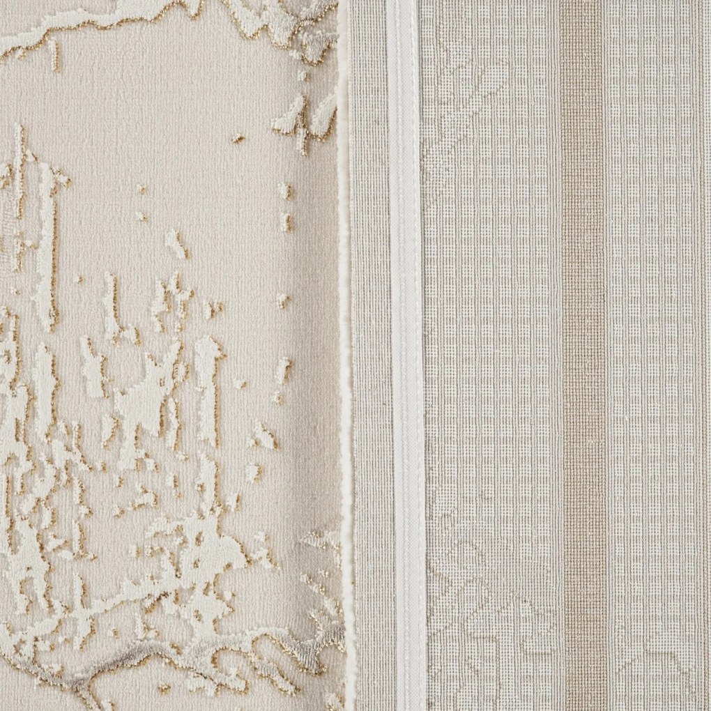 Covor Modern Living , Dormitor Dreptunghiular Asia F148B Crem Gold (Alege dimensiunea: 125 x 200)