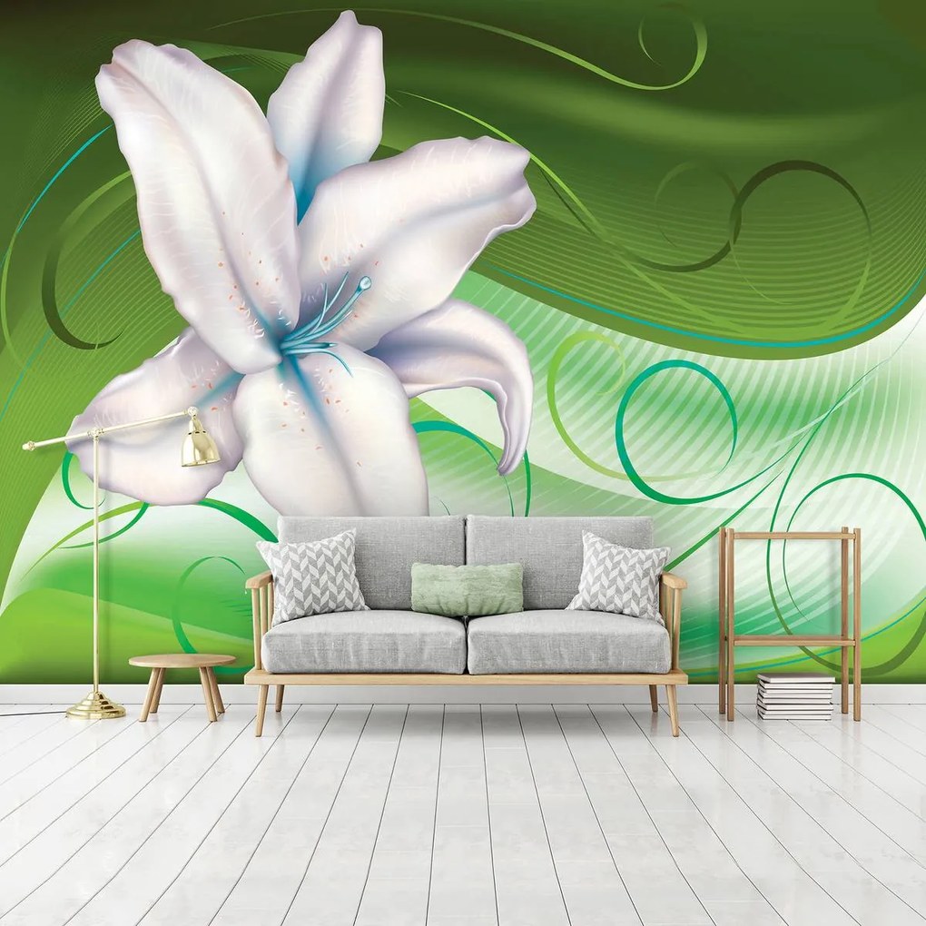 Fototapet - Arta florală - abstract (152,5x104 cm)