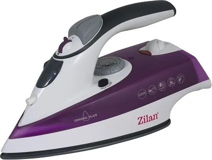Fier de calcat talpa ceramica ZILAN ZLN8083,Mov Putere 2200W, calcare cu aburi si uscata, functie autocuratare,Mov