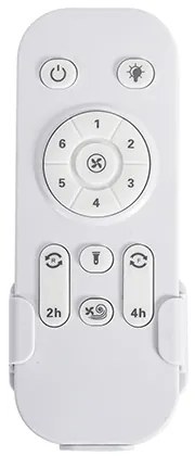 Ventilator de tavan d. 132 cm IP44 negru + telecomandă