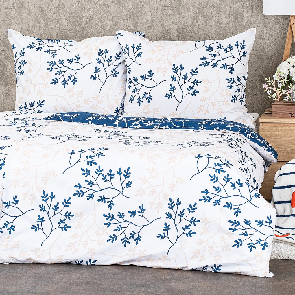 Lenjerie de pat din bumbac 4Home Harmony albastru,140 x 200 cm, 70 x 90 cm, 140 x 200 cm, 70 x 90 cm