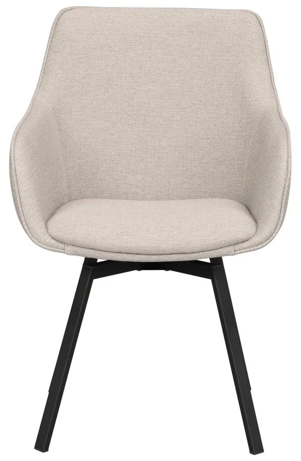 Set de scaune de sufragerie bej 2 buc. tapițat Alison – Rowico