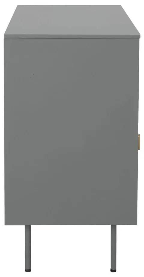 Vitrină gri din metal 104x80 cm Rosalie – Støraa