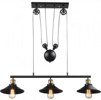 Suspensie vintage 3 becuri E27X60W LENIUS 15053-3 Globo